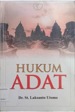 Cover Hukum Adat / Dr. St. Laksanto Utomo