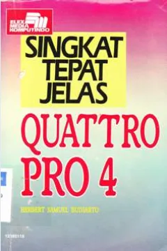 Cover Singkat tepat jelas quattro pro 4 / Herbert Samuel Budiarto