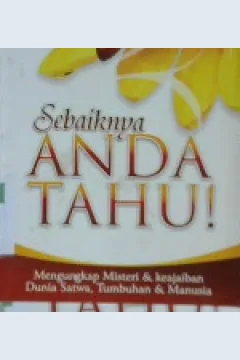 Cover Sebaiknya Anda Tahu / Muhammad Kamil Abdush Shamad penerjemah, Lufti Chakim, Lc. editor, Nurul Anwari al-Izzah