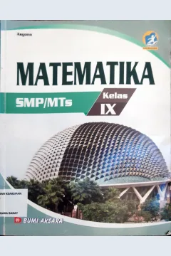 Cover Matematika SMP/MTS Kelas IX / Asyono