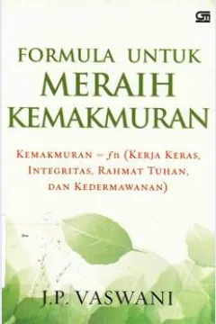 Cover Formula untuk meraih kemakmuran / J.P. Vaswani