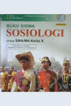 Cover Buku siswa sosiologi untuk SMA/MA kleas X :  Peminatan ilmu-ilmu sosial / Suranto