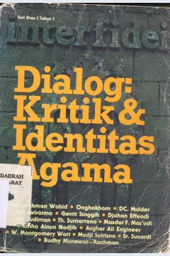 Cover Dialog : kritik & identitas agama / Abdurrahman Wahid dkk.