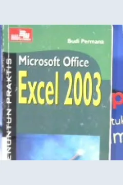 Cover Microsoft Office Excel 2003 / Budi Permana