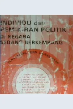 Cover Individu dan pemikiran politik :  Di negara sedang berkembang