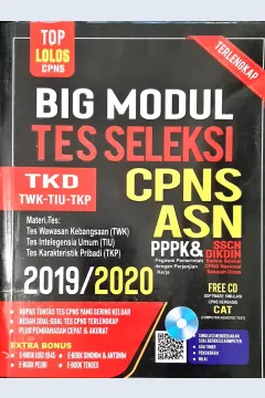 Cover Big modal tes seleksi CPNS-ASN 2019\2020 / Tim Psikologi Nusantara