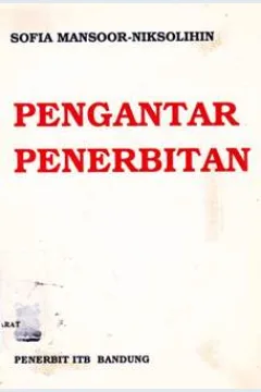 Cover Pengantar penerbitan / Sofia Mansoor