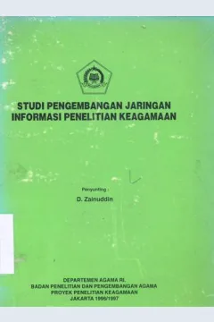 Cover Studi pengembangan jaringan informasi, penyunting, / Penyunting : D. Zainuddin.