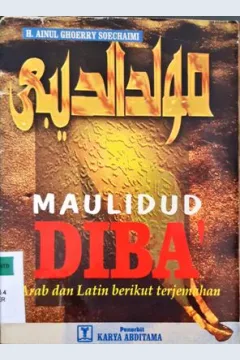 Cover Terjemahan maulidud diba'i
