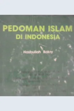 Cover Pedoman Islam di Indonesia / Hasbullah Bakry