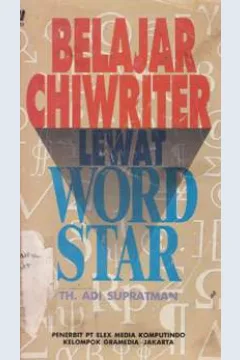 Cover Belajar Chiwriter Lewat Wordstar, Th. Adi Supratman / Supratman, Th. Adi